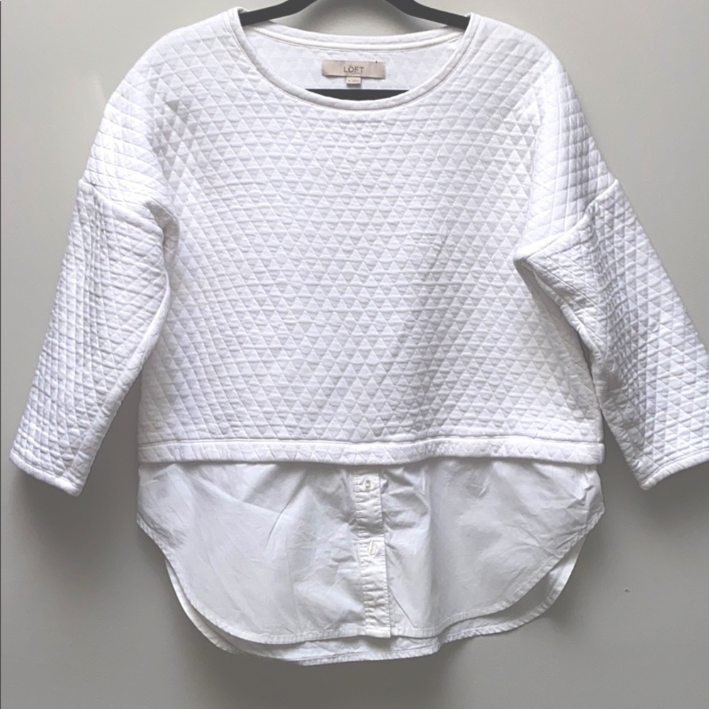 - Ann Taylor LOFT mock layered blouse.